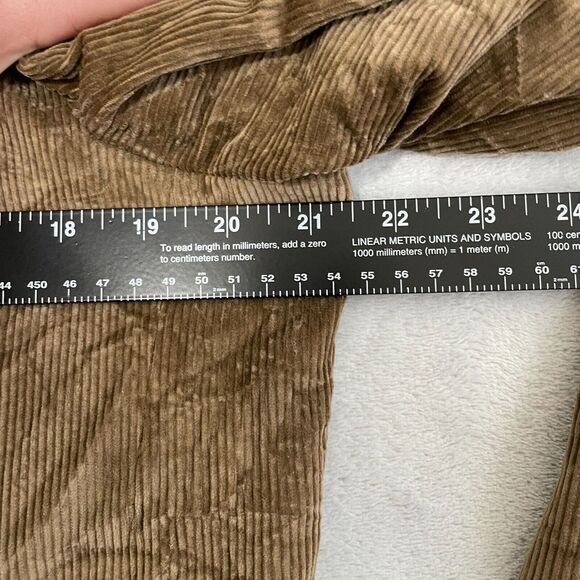 Alan Flusser Corduroy Sport Coat Mens 42L Brown Blazer Jacket Single Breasted - Picture 10 of 14